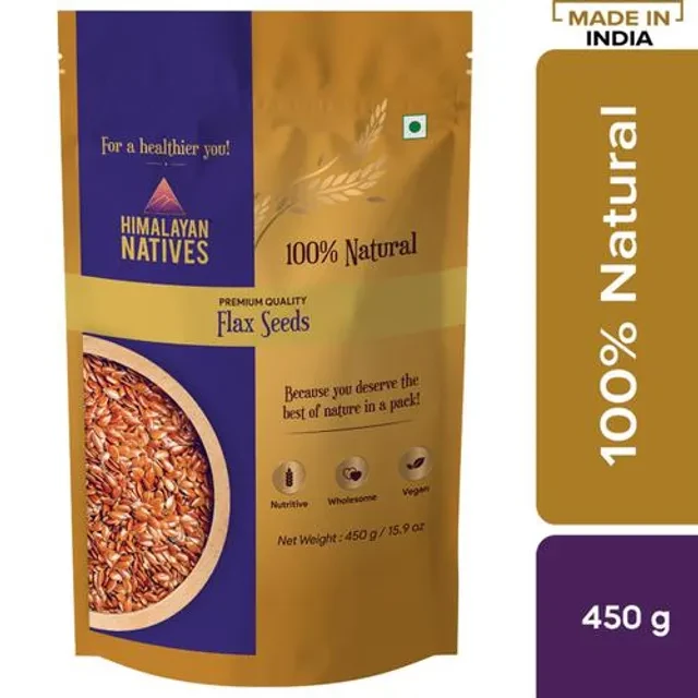 Himalayan Natives Flax Seeds, 450 g-1.webp